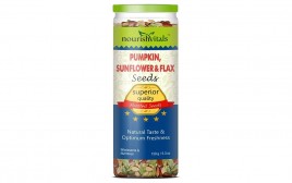 NourishVitals Roasted Pumpkin, Sunflower & Flax Seeds  Jar  150 grams